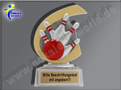 Resin-Pokal mit eigener Gravur | Bowling-...