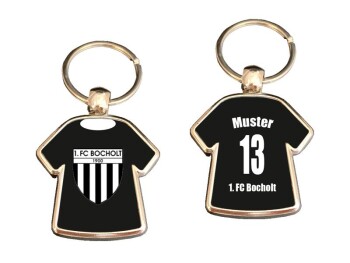Personalisierte Schlüsselanhänger Trikot aus Metall