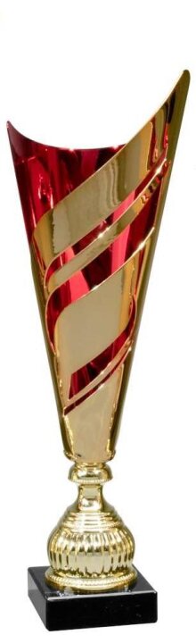 Pokal Gold/Rot H485mm