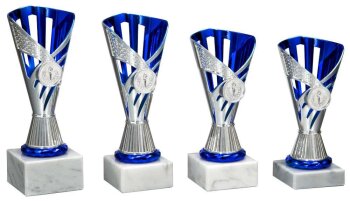 4er Pokalserie Silber/Blau Onya