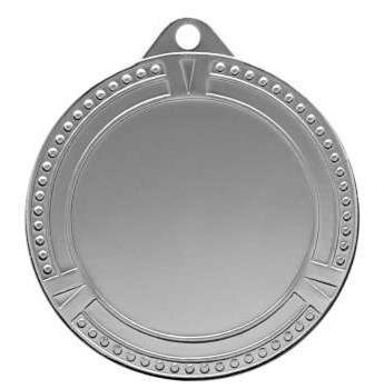 Gold-Silber-Bronze Medaille, 70mm Ø, m. Band und eigenem Logo/Emblem, (unmontiert)