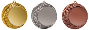 Gold-Silber-Bronze Eisen-Medaille, 70mm Ø, m. Band...