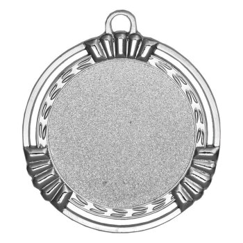 Gold-Silber-Bronze Zamak-Medaille, 70mm Ø, m. Band und eigenem Logo/Emblem, (unmontiert)