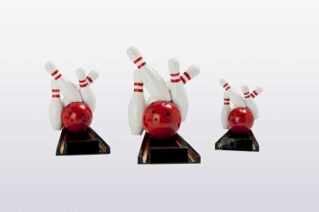 3er Bowling Bahn Resin-Pokalserie