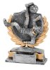 Fallr&uuml;ckzieher-Resin-Pokal, Antik-Silber/Gold, 13,5x10 cm
