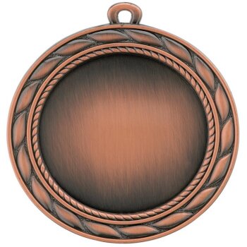 D9A.27   Bronze-Medaille, 70mm &Oslash;, m. Band und eigenem Logo/Emblem, (unmontiert)