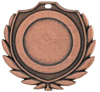 D77A.27   Bronze-Medaille, 50mm &Oslash;, m. Band und eigenem Logo/Emblem, (unmontiert)