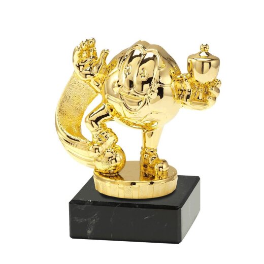 Kinder-Fu&szlig;ball-Pokal-Jubel-Kid-Mini-Pokal, Gold, 10x8 cm