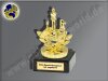 Schachspiel-Mini-Pokal, Gold, 9,5x6 cm