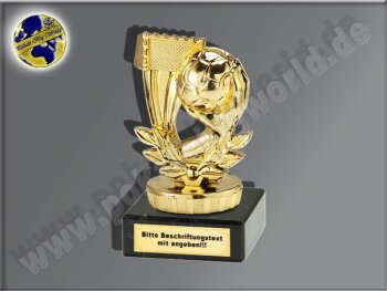 Handball-Tor und Ballwurf-Mini-Pokal, Gold, 9,5x5,5 cm