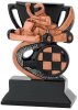 Gokart mit Racer-Resin-Pokal, Bronze/Schwarz