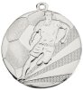 D112A.02   Silber-Medaille-Motiv &quot;Fu&szlig;ball&quot;, 50mm &Oslash;, m. Band (unmontiert)