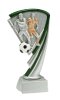 Fussball-Zweikampf-Resin-Pokal, Multicolor (handbemalt), 17 cm