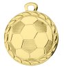 DI3202.01   Gold-Medaille-Motiv "Fußball", 32mm Ø, m. Band, (unmontiert)