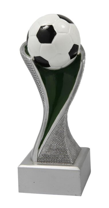 Fußball-Resin-Pokal, Multicolor (handbemalt), 14,5x5,1 cm