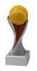 Tennis, Tennisball-Resin-Pokal, Multicolor (handbemalt), 14,5x5,1 cm